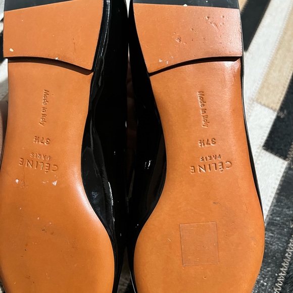 Black patent leather/suede flats - Picture 3 of 6